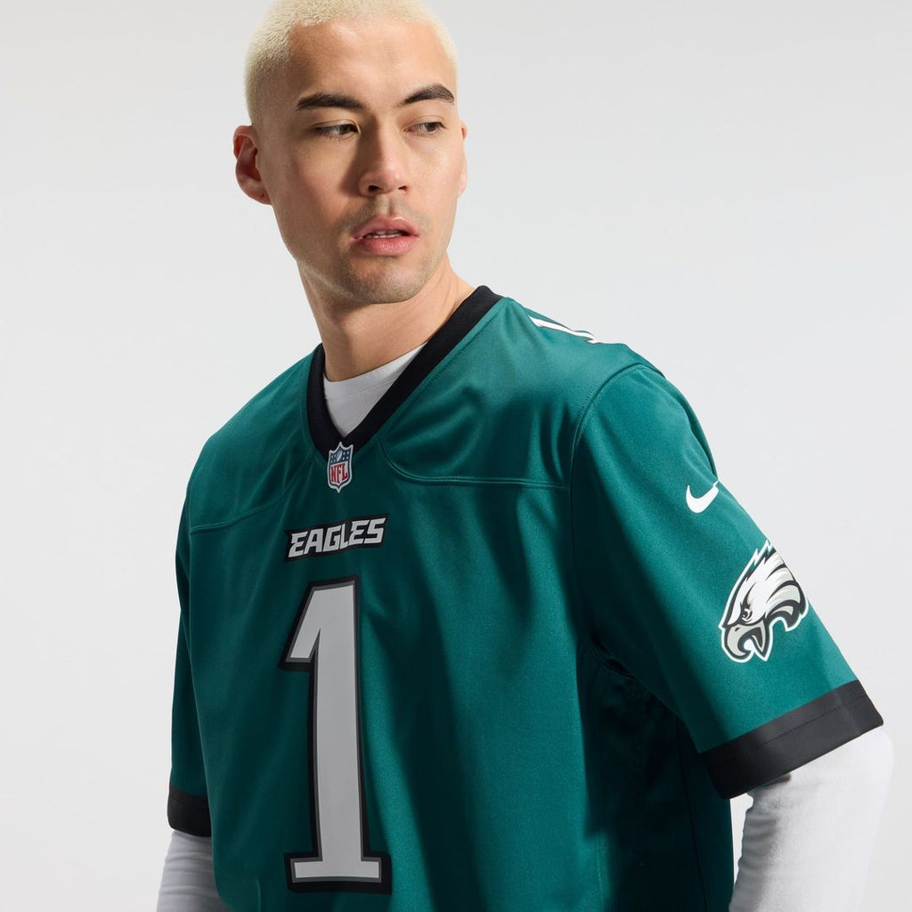 Jalen Hurts Philadelphia Eagles Game Jersey - Midnight Green