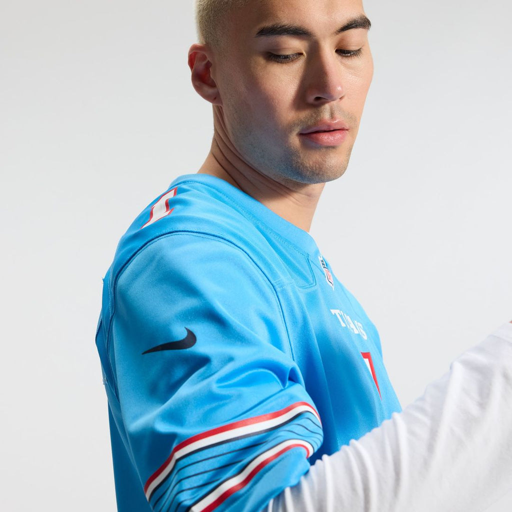 Cameron Ward Tennessee Titans Game Jersey - Light Blue