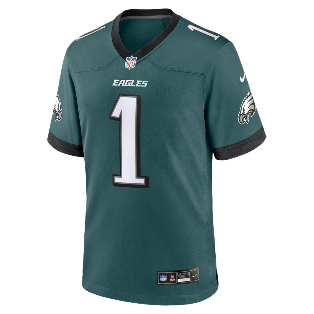 Jalen Hurts Philadelphia Eagles Game Jersey - Midnight Green