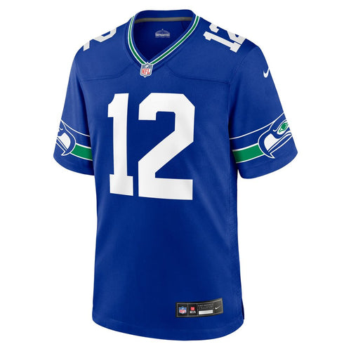 12s Seattle Seahawks Throwback Game Jersey - Royal Blue