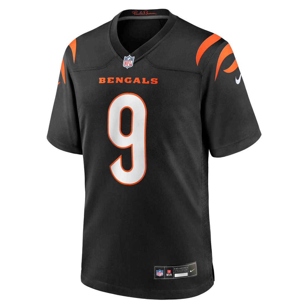 Joe Burrow Cincinnati Bengals Game Jersey - Black