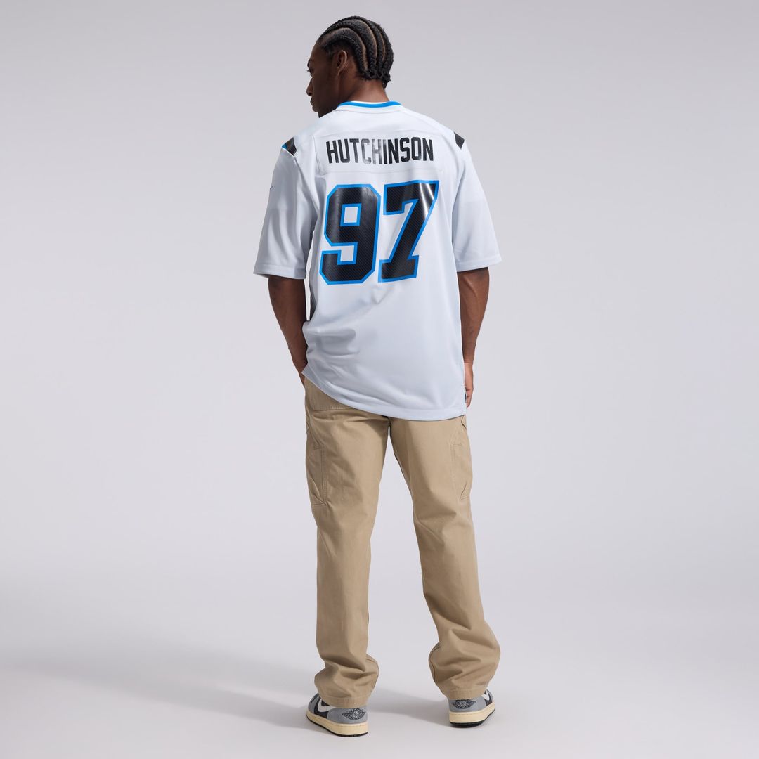 Aidan Hutchinson Detroit Lions 2026 Rivalries Collection Game Jersey - Silver