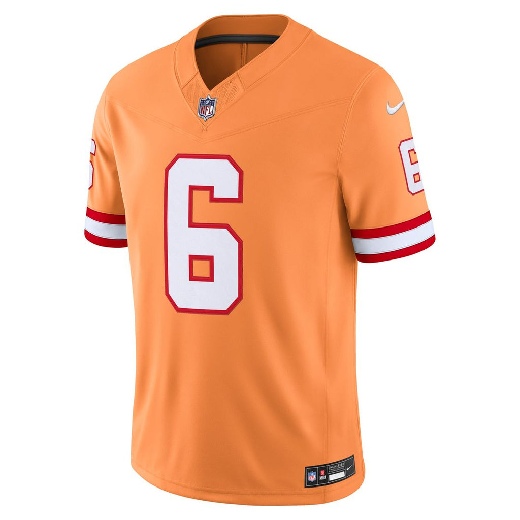 Baker Mayfield Tampa Bay Buccaneers Alternate Vapor F.U.S.E. Stitched Limited Jersey - Creamsicle