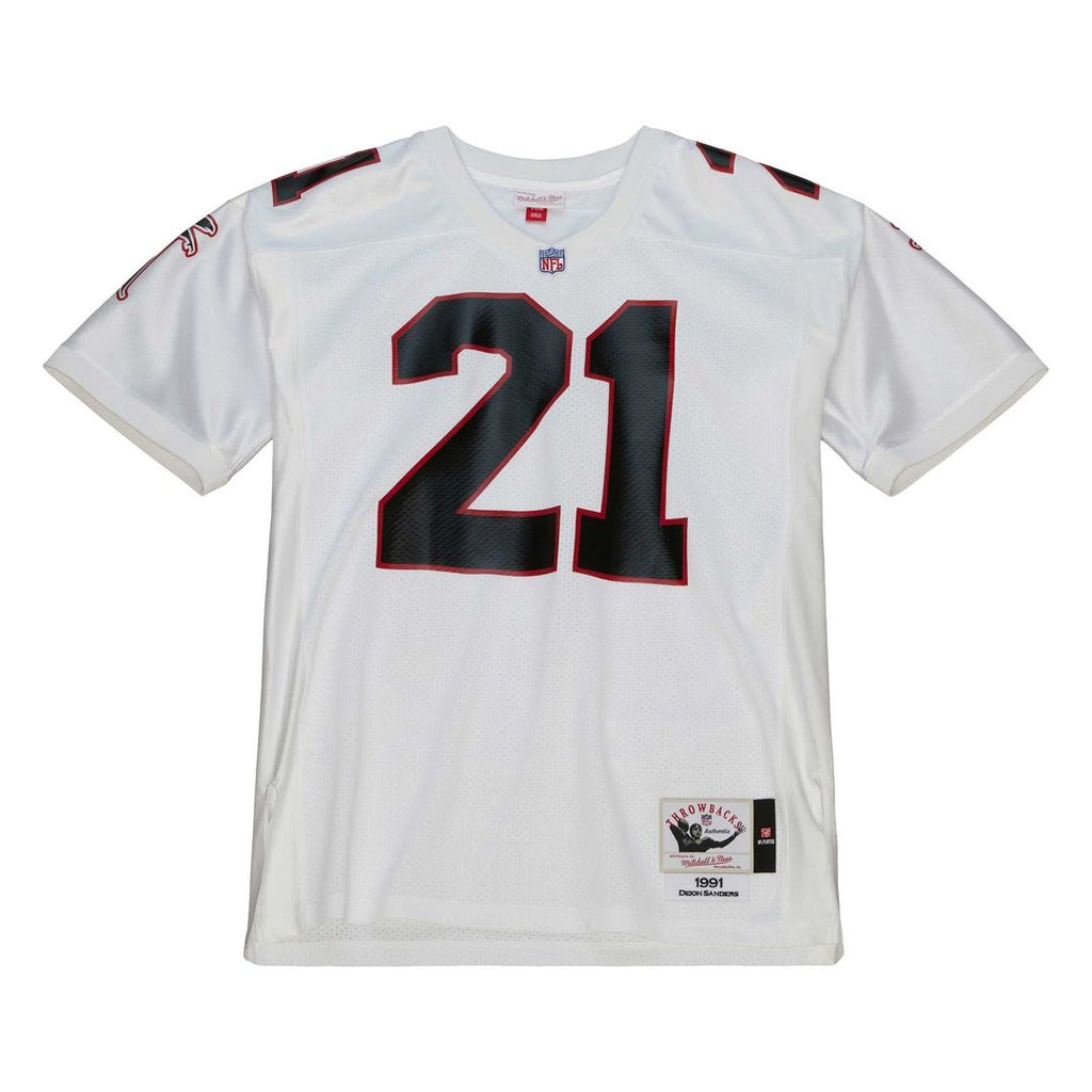 Deion Sanders Atlanta Falcons 1991 Authentic Throwback Jersey - White