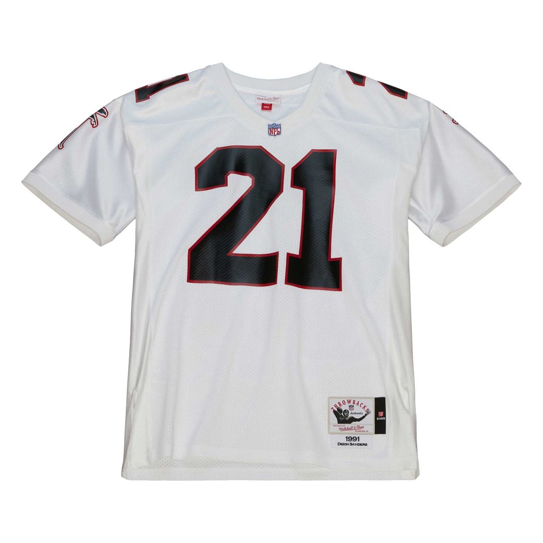 Deion Sanders Atlanta Falcons 1991 Authentic Throwback Jersey - White