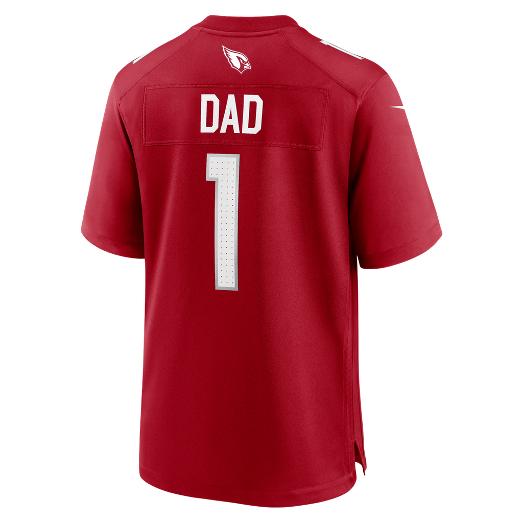 Number 1 Dad Arizona Cardinals Game Jersey - Cardinal