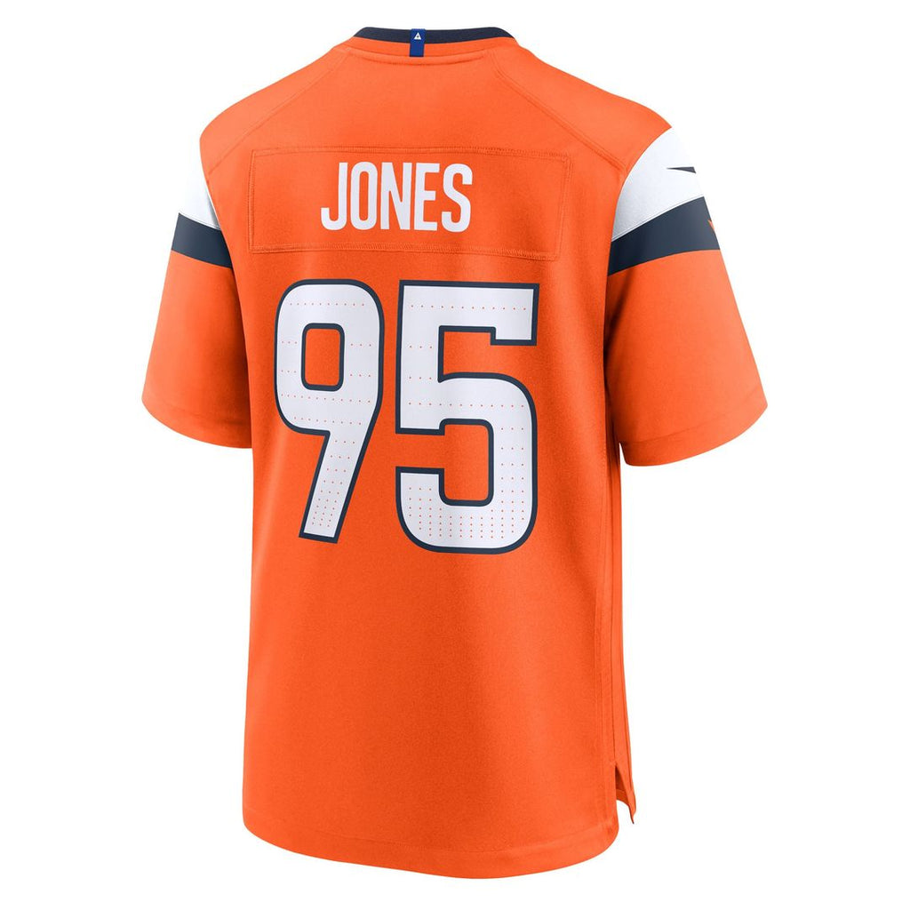 Sai'vion Jones Denver Broncos Game Jersey - Orange
