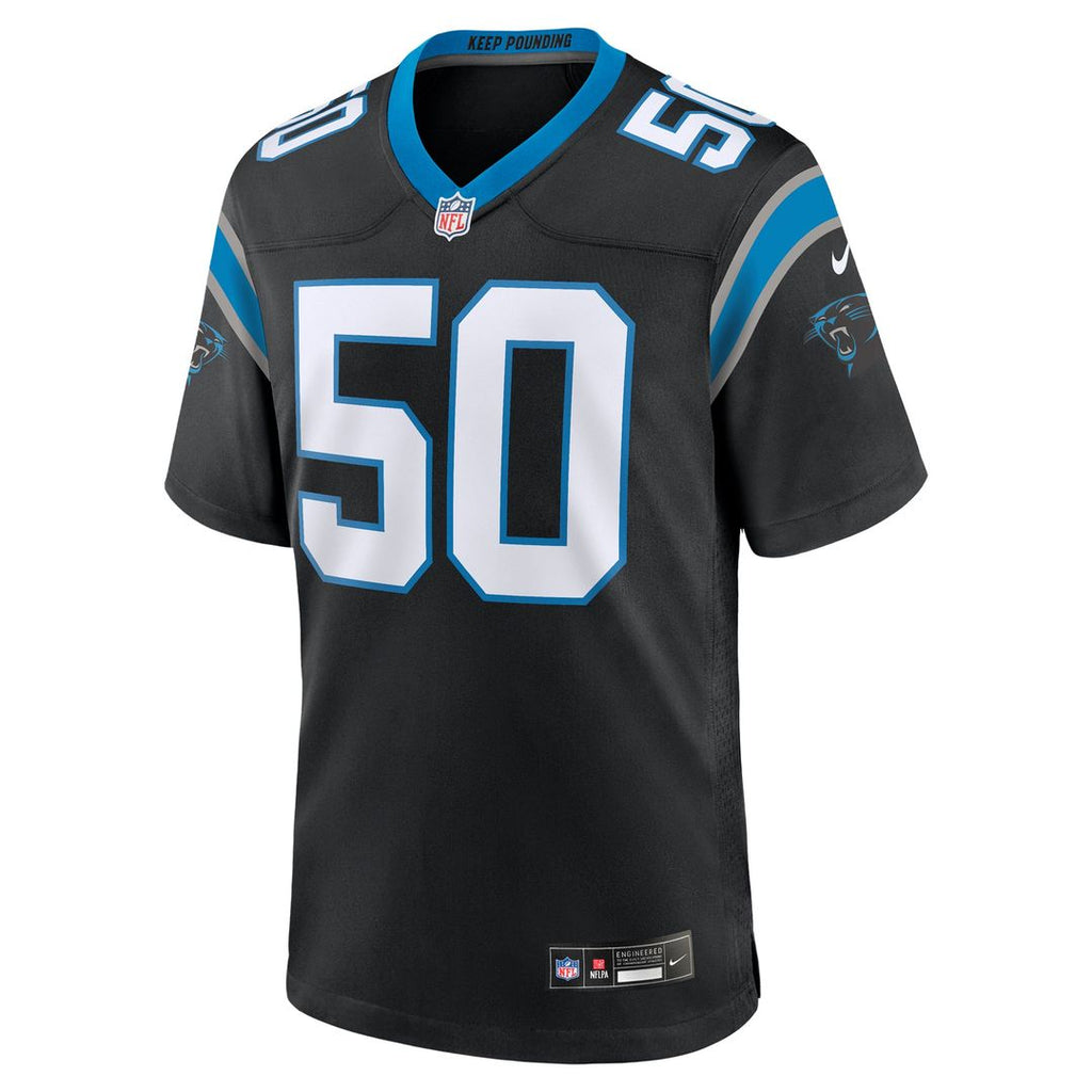 Robert Hunt Carolina Panthers Game Jersey - Black