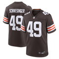 Carson Schwesinger Cleveland Browns 2025 NFL Draft Game Jersey - Brown