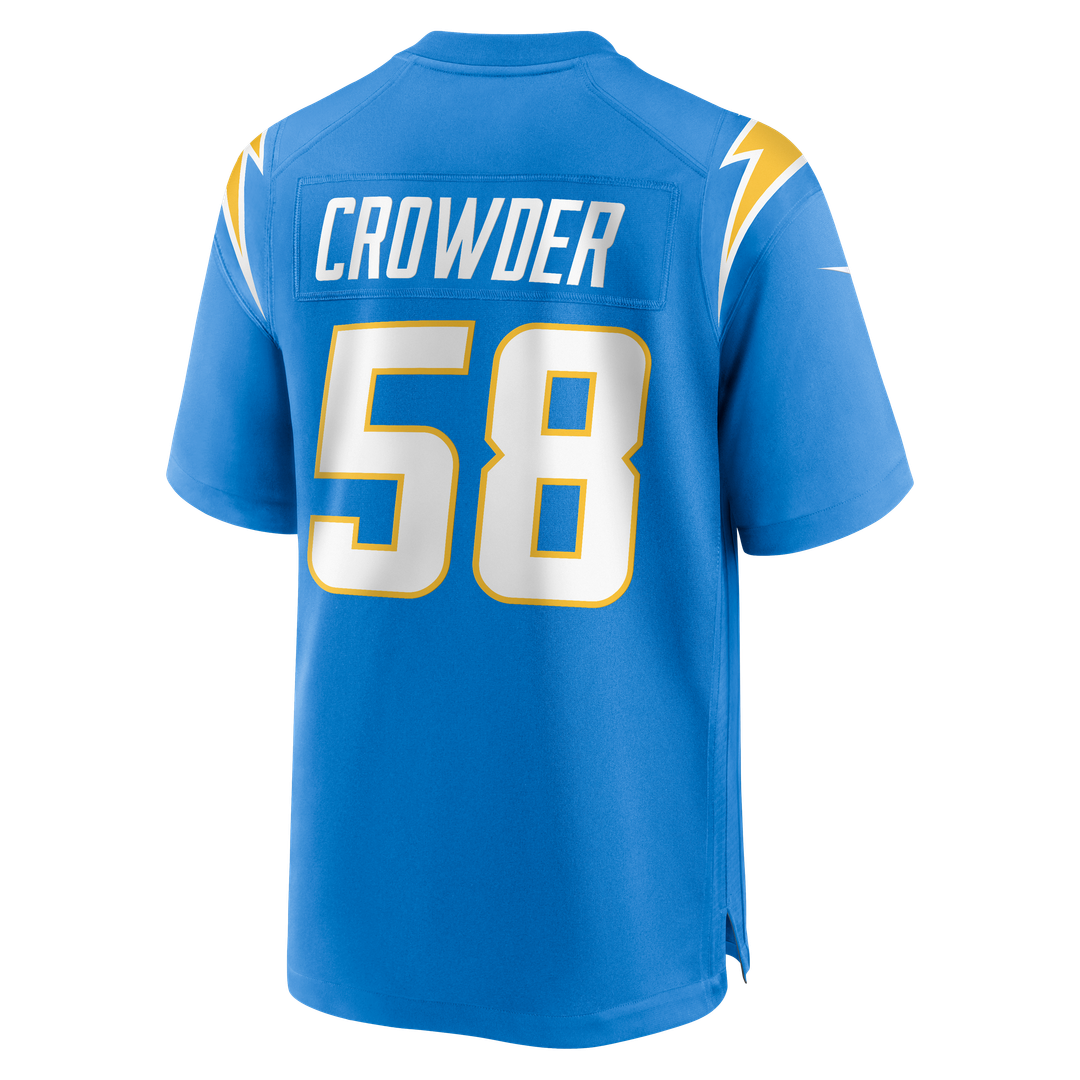 Tae Crowder Los Angeles Chargers Game Jersey - Powder Blue