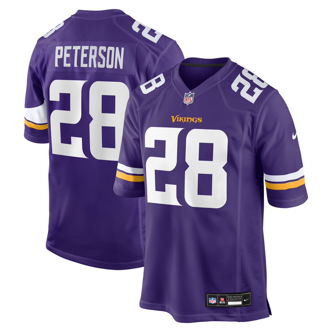 Adrian Peterson Minnesota Vikings Team Game Jersey - Purple