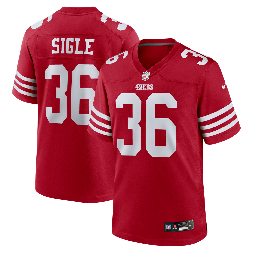 Marques Sigle San Francisco 49ers Game Jersey - Scarlet