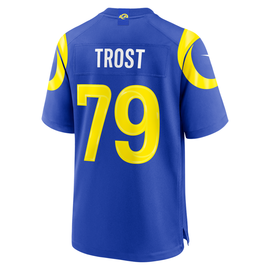 Keagen Trost Los Angeles Rams Game Jersey - Royal Blue