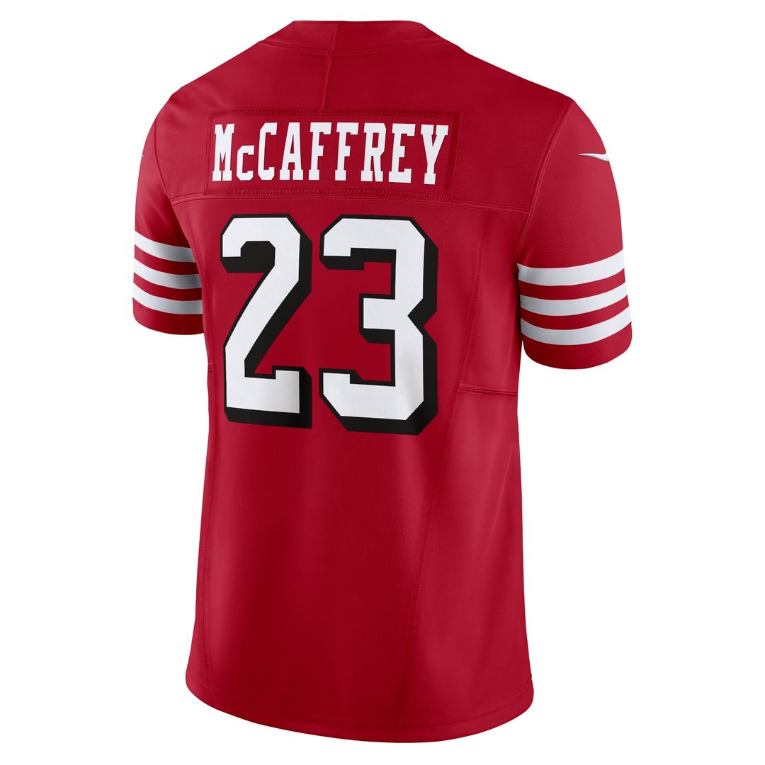 Christian McCaffrey San Francisco 49ers Vapor F.U.S.E. Limited Jersey - White