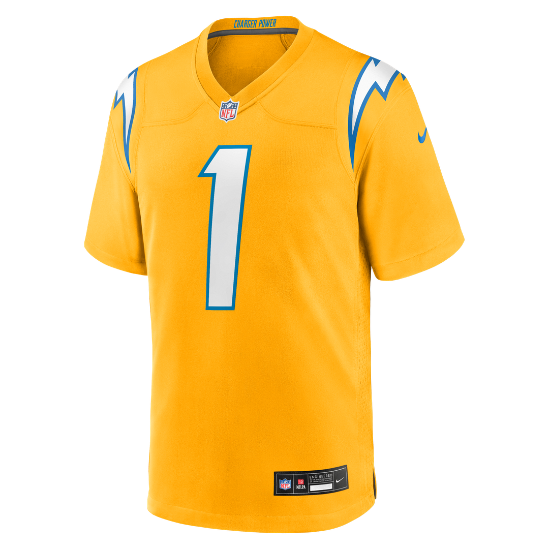 Quentin Johnston Los Angeles Chargers Alternate Charger Power Game Jersey - Gold