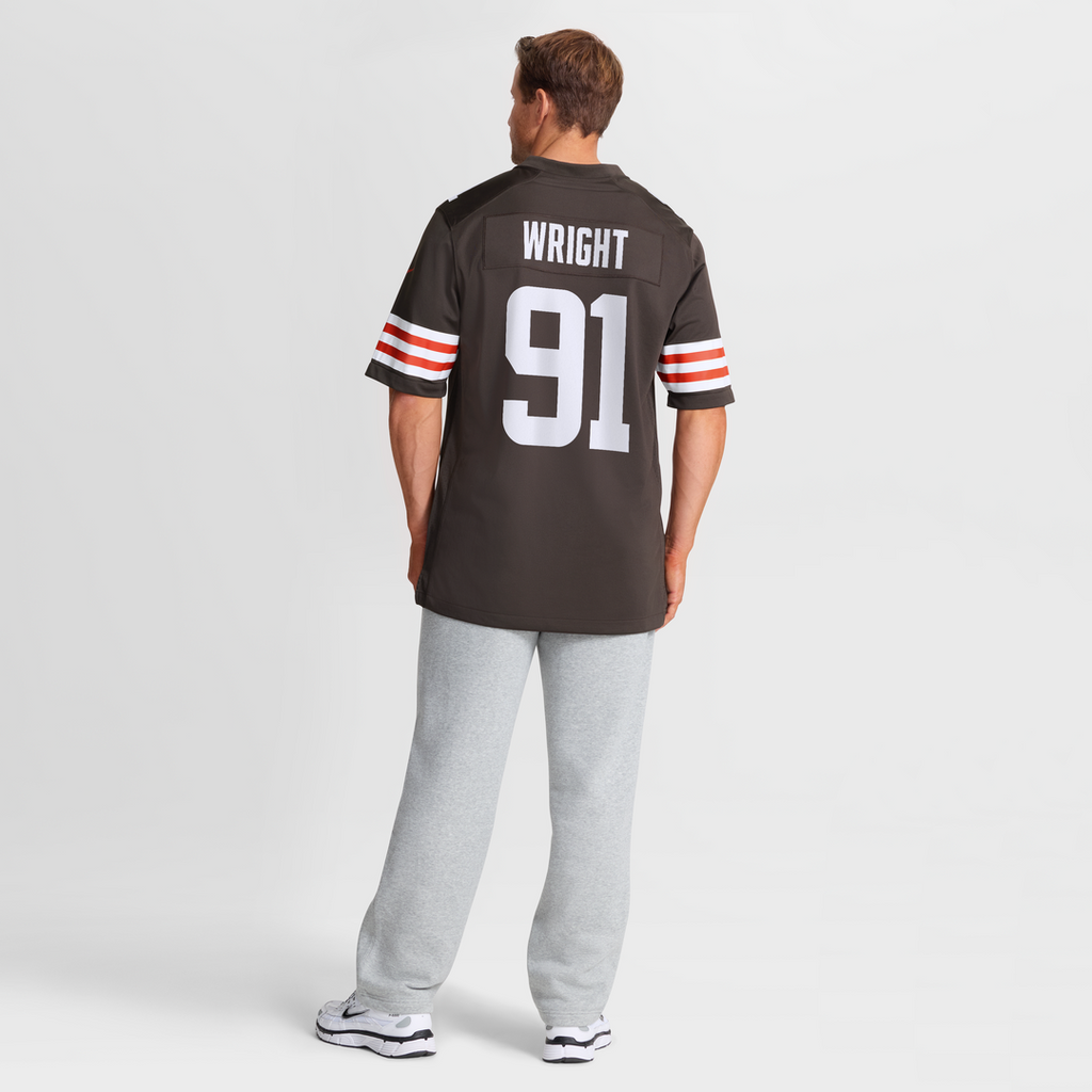 Alex Wright Cleveland Browns Game Jersey - Brown