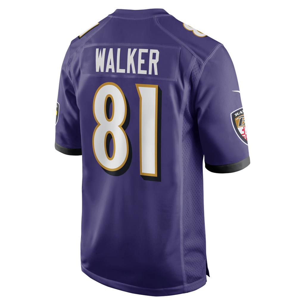 Devontez Walker Baltimore Ravens Game Jersey - Purple