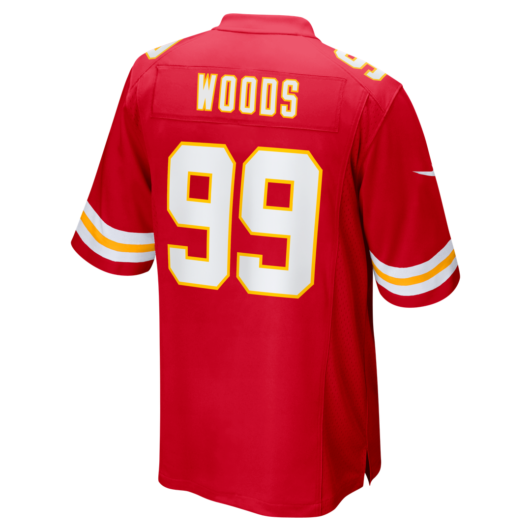 Peter Woods Kansas City Chiefs Game Jersey - Red