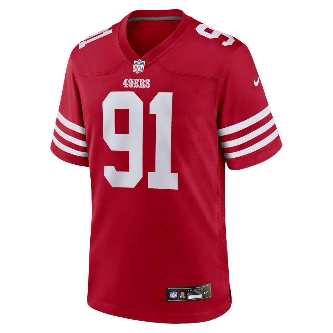 Earnest Brown IV San Francisco 49ers Game Jersey - Scarlet