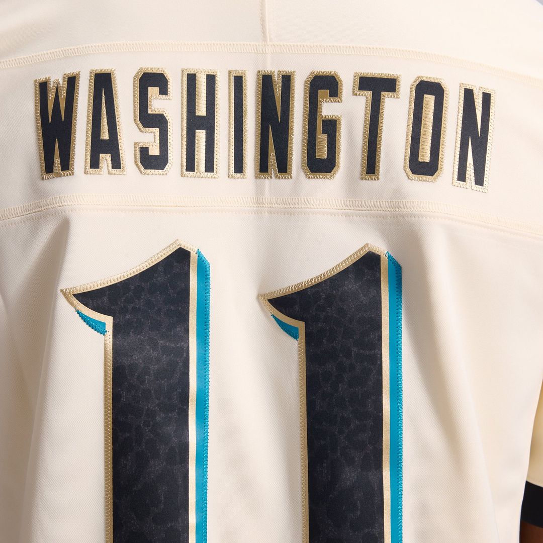 Parker Washington Jacksonville Jaguars 2026 Rivalries Collection Stitched Limited Jersey - Natural