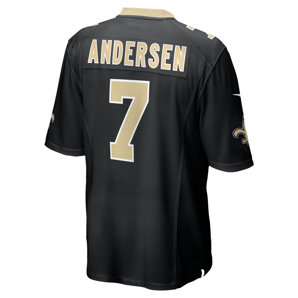 Morten Andersen New Orleans Saints Game Jersey - Black