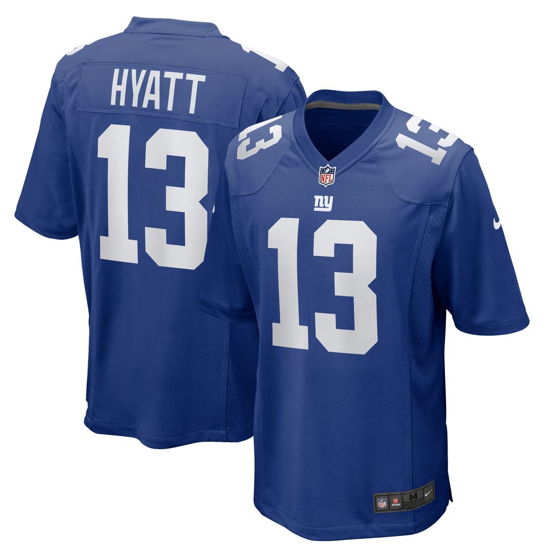 Jalin Hyatt New York Giants Game Jersey - Royal Blue