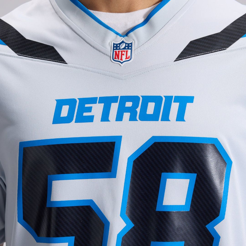 Penei Sewell Detroit Lions 2026 Rivalries Collection Game Jersey - Silver