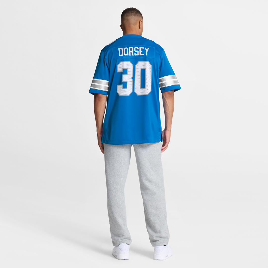 Khalil Dorsey Detroit Lions Game Jersey - Blue