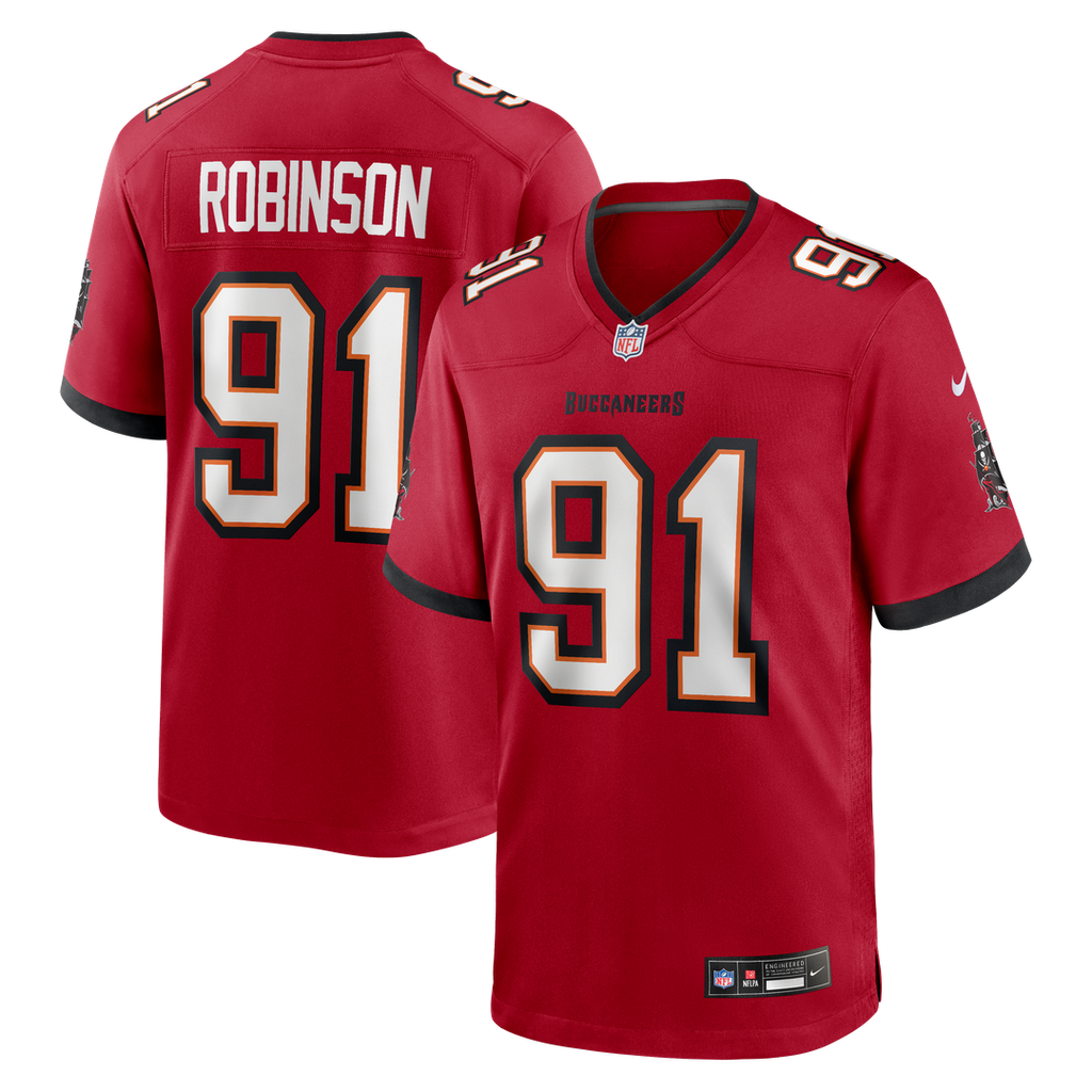 A'Shawn Robinson Tampa Bay Buccaneers Game Jersey - Red