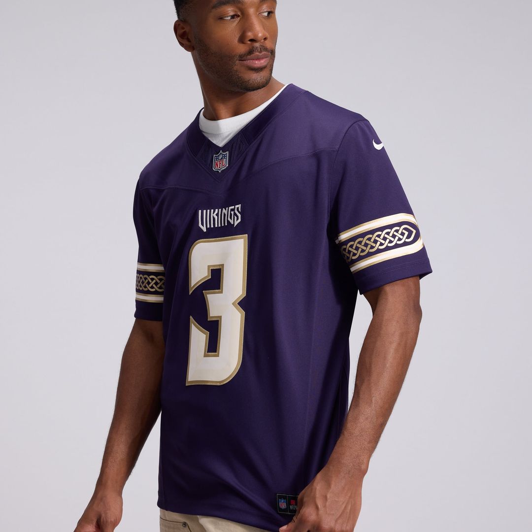 Jordan Addison Minnesota Vikings 2026 Rivalries Collection Stitched Limited Jersey - Purple