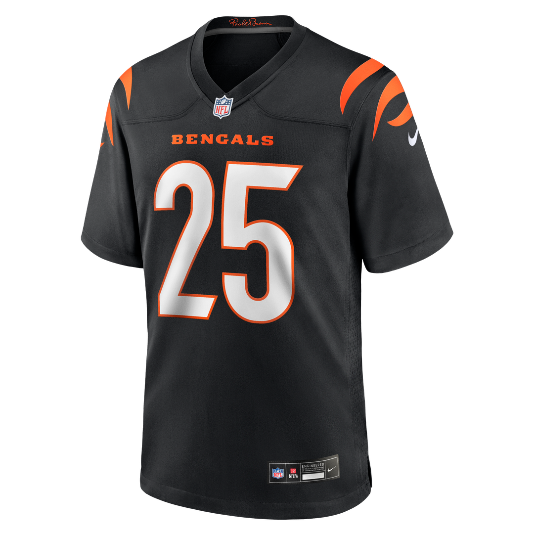 Tahj Brooks Cincinnati Bengals Game Jersey - Black