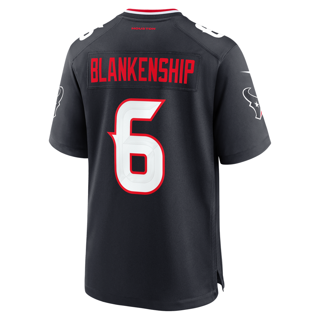 Reed Blankenship Houston Texans Game Jersey - Navy