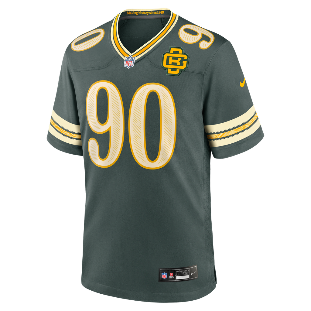 Lukas Van Ness Green Bay Packers 2026 Rivalries Collection Game Jersey - Green