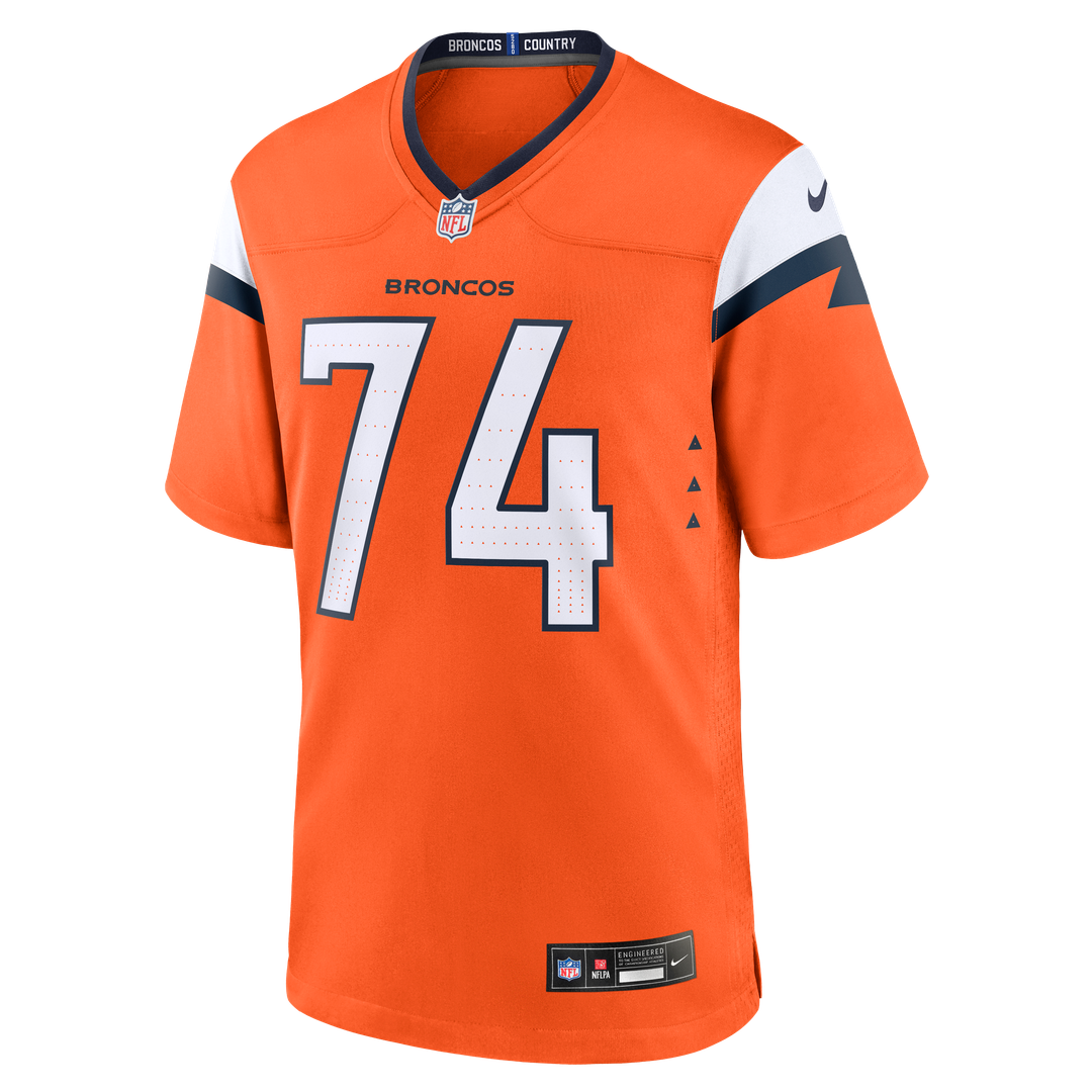 Ben Powers Denver Broncos Game Jersey - Orange