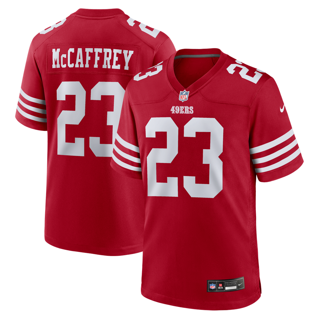 Christian McCaffrey San Francisco 49ers Game Jersey - Scarlet