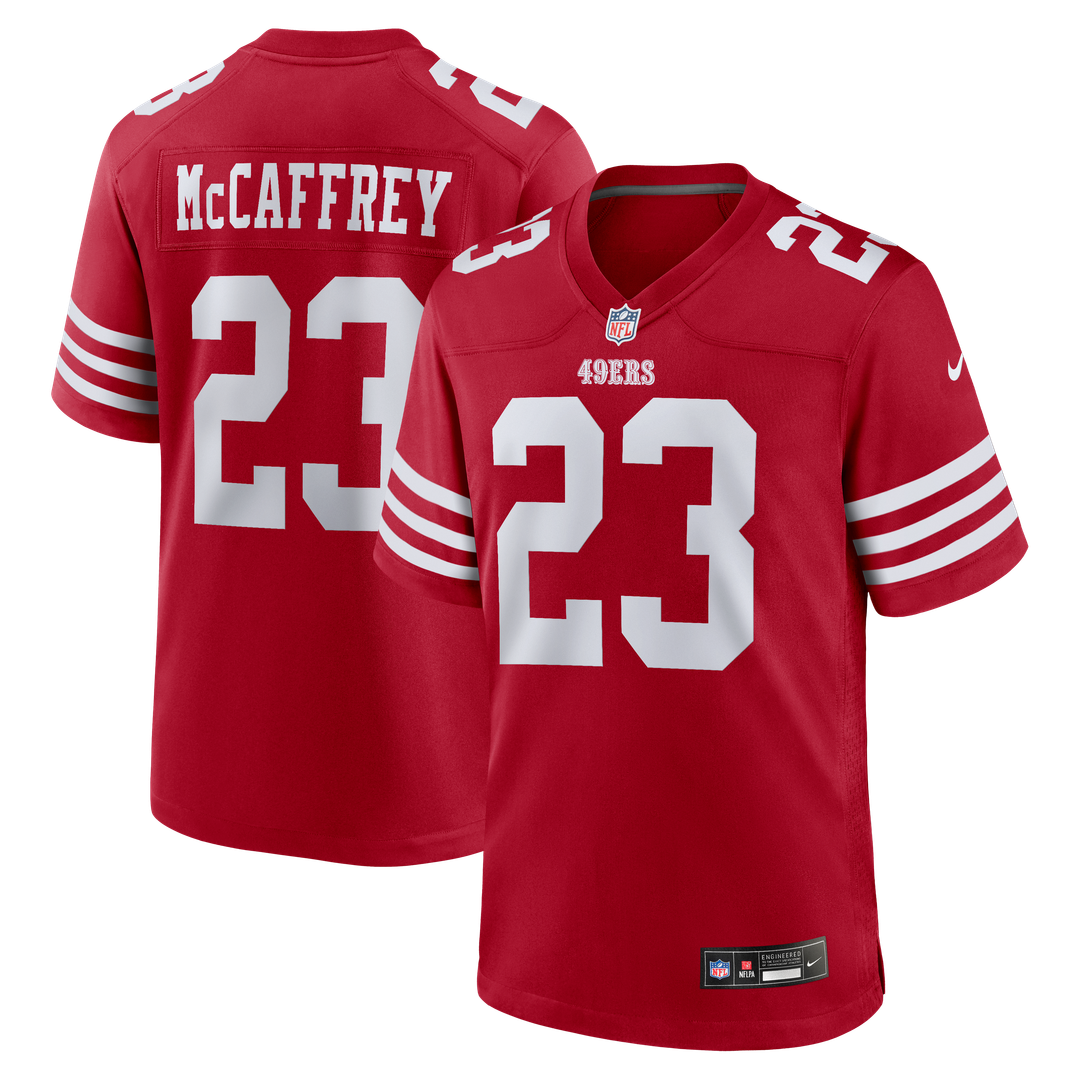 Christian McCaffrey San Francisco 49ers Game Jersey - Scarlet