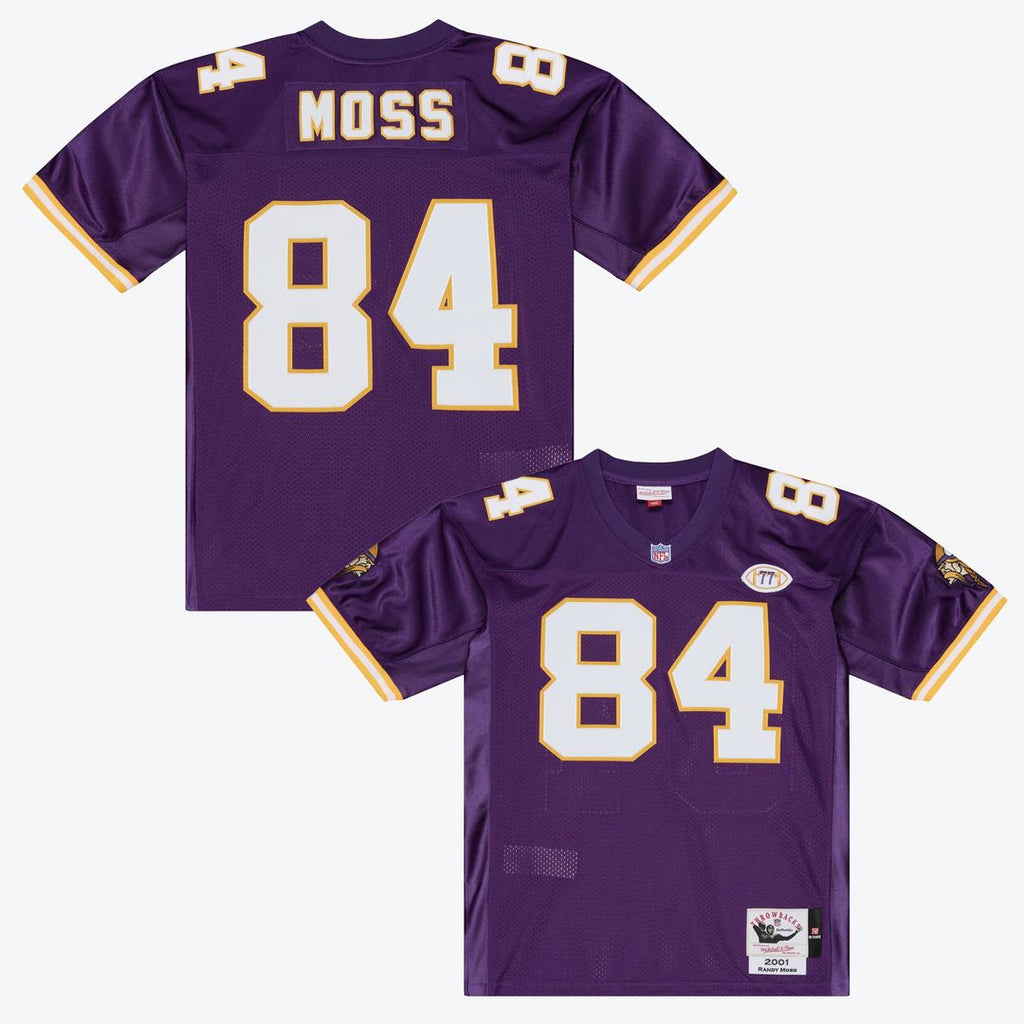 Randy Moss Minnesota Vikings 2001 Authentic Throwback Jersey - Purple