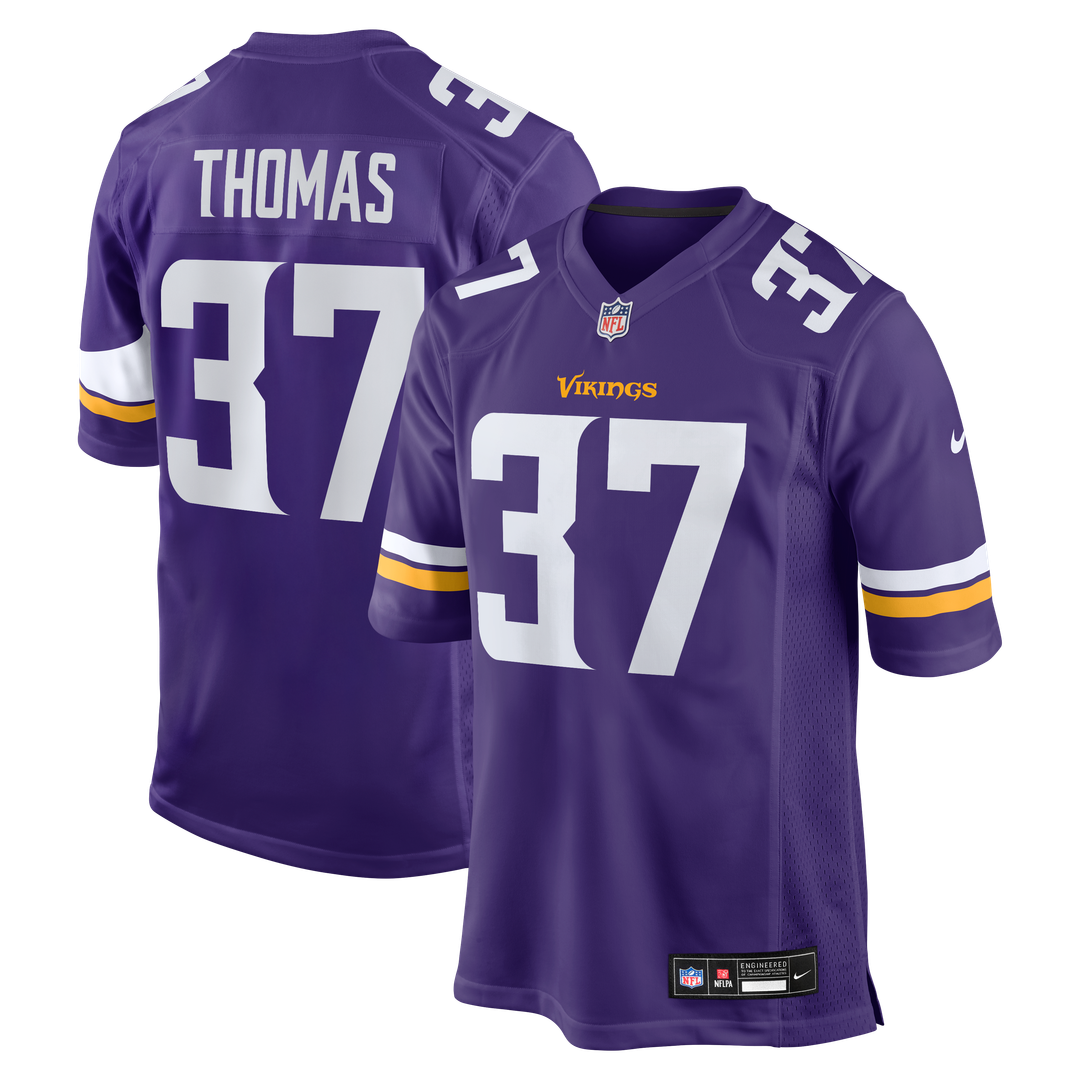 Tavierre Thomas Minnesota Vikings Game Jersey - Purple