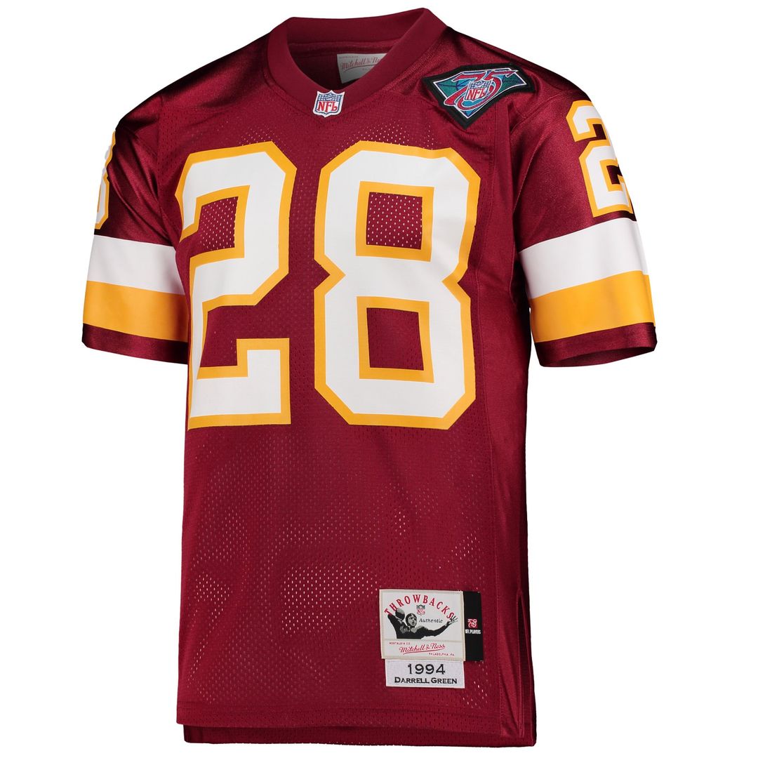Washington Football Team 1994 Darrell Green Authentic Throwback Jersey - Burgundy