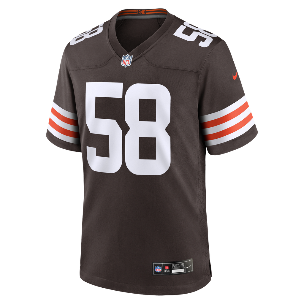 Austin Barber Cleveland Browns Game Jersey - Brown