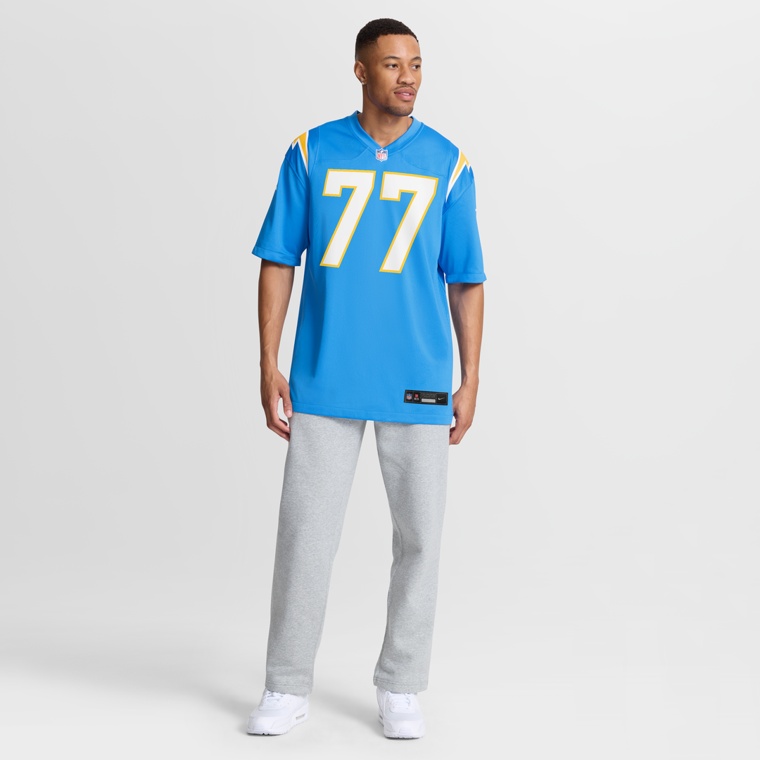 Travis Burke Los Angeles Chargers Game Jersey - Powder Blue