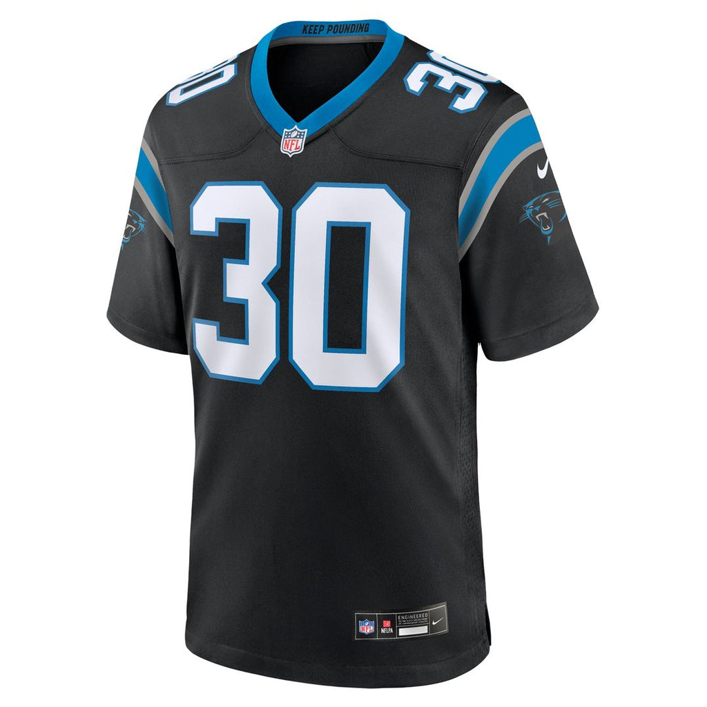 Chuba Hubbard Carolina Panthers Game Jersey - Black