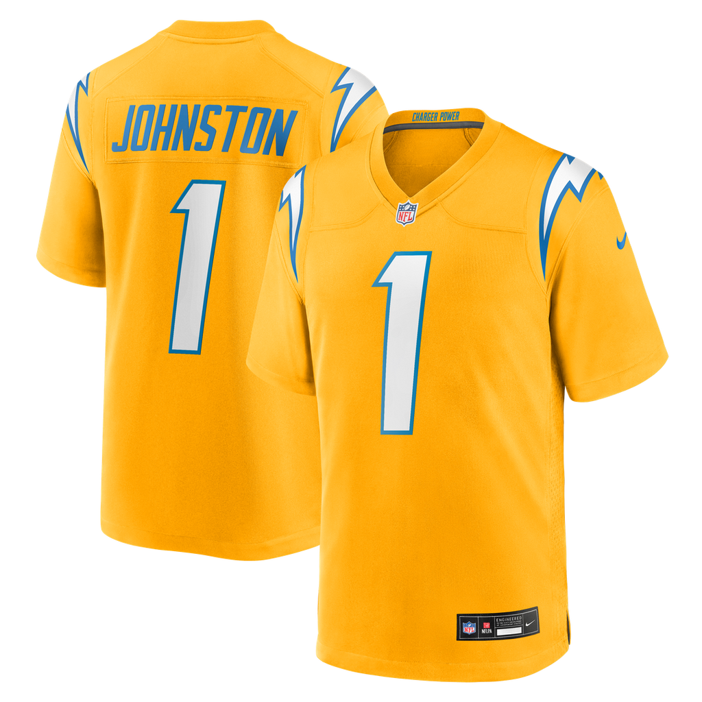 Quentin Johnston Los Angeles Chargers Alternate Charger Power Game Jersey - Gold