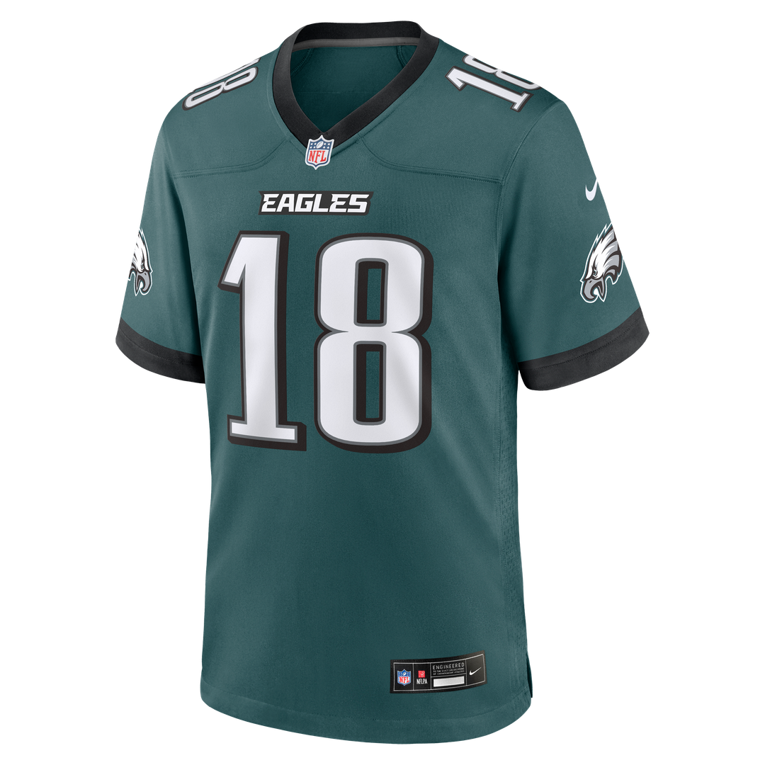 Britain Covey Philadelphia Eagles Game Jersey - Midnight Green
