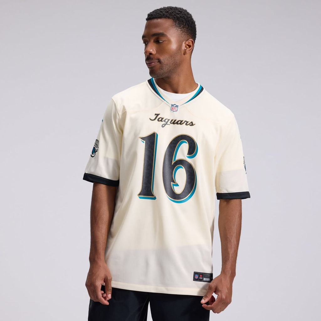 Trevor Lawrence Jacksonville Jaguars 2026 Rivalries Collection Game Jersey - Natural
