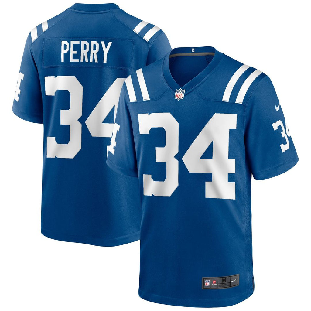 Joe Perry Indianapolis Colts Game Jersey - Royal Blue