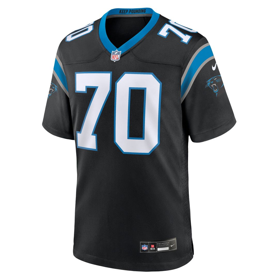 Brady Christensen Carolina Panthers Game Jersey - Black