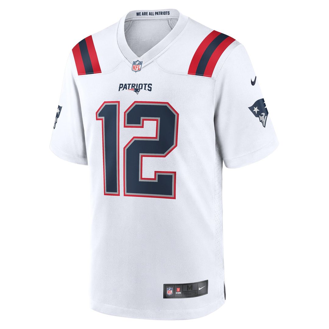Tom Brady New England Patriots Game Jersey - White