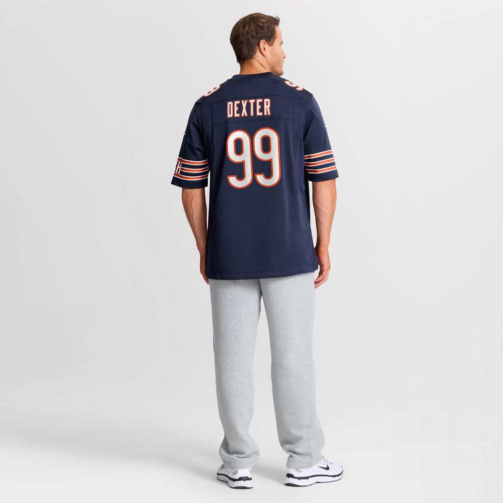 Gervon Dexter Sr Chicago Bears Game Jersey - Navy