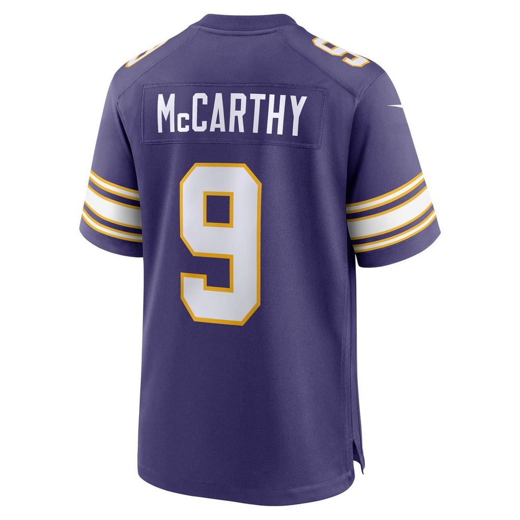J.J. McCarthy Minnesota Vikings 2nd Alternate Game Jersey - Purple